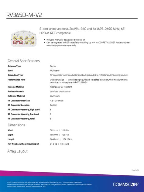 RV365D-M-V2 Product Specifications (Comprehensive) | PDF