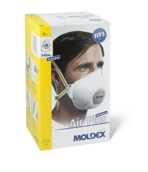 Moldex 3408 FFP3 Dust Masks Box Of 5 Masks Face Fit Test