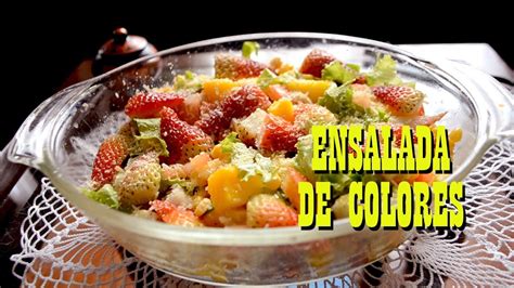 Ensalada De Colores ¿cómo Hacer Ensalada De Colores Receta