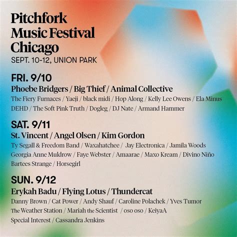 Pitchfork Lineup 2024 Emelia Janetta