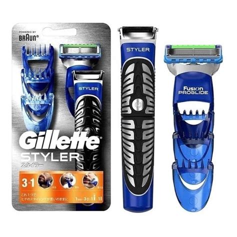 Aparelho De Barbear Gillette Styler 3 Em 1 Barbeador A Pilha