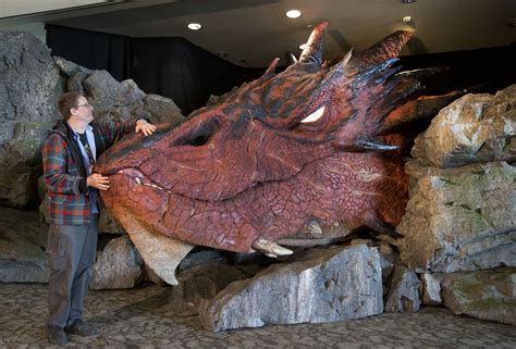 Wellington Airport Hobbit Gollum Catches Lunch At Wellington Airport