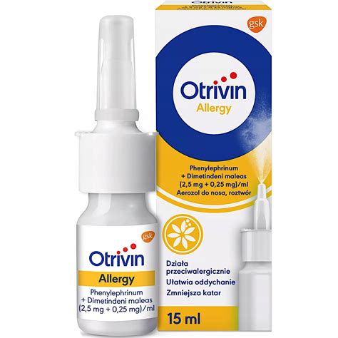 Otrivin Allergy Aerozol Do Nosa 15 Ml 12301735657 Allegro Pl