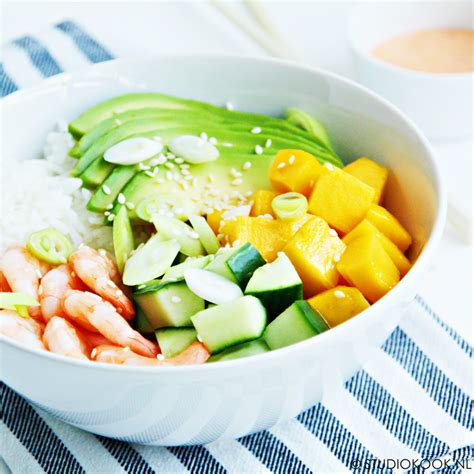 Pok Bowl Met Garnalen Mango En Avocado Studiokook