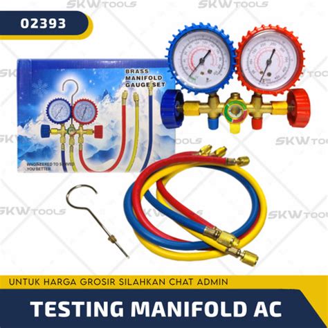 Jual Testing Manifold Analiser Alat Pengukur Tekanan Freon Semua Freon