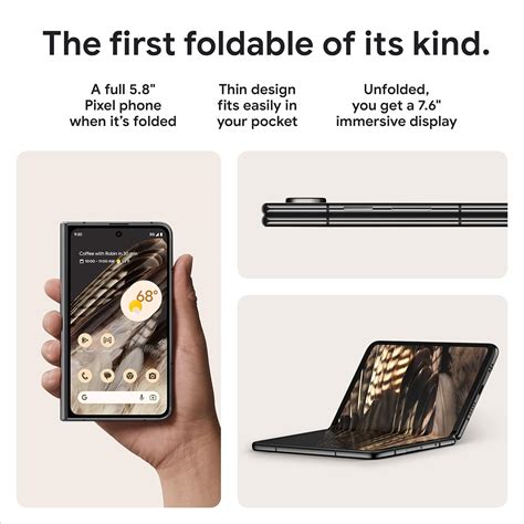 CELULAR GOOGLE PIXEL 256GB 12GB RAM 7.6" FOLD ANDROID 5G - OBSIDIANA