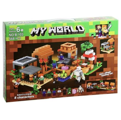 Конструктор Lego My world - Minecraft - Большая Деревня с жителями 6в1 ...