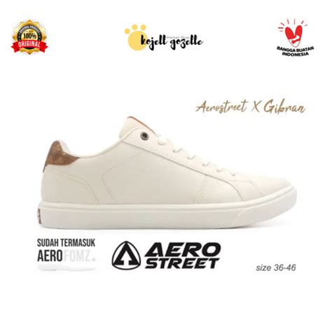 Jual Aerostreet X Gibran 36 46 Putih Emas Sneakers Casual Sport