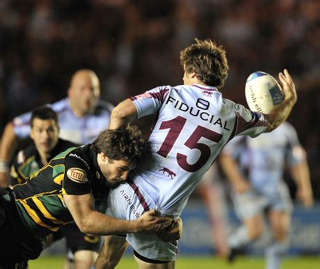 Ben Foden Northampton Saints Tackles Anthony Editorial Stock Photo