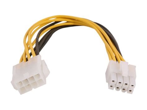 StarTech.com EPS8EXT 8 in. EPS 8 Pin Power Extension Cable - Newegg.com