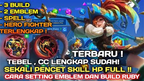 New Patch Cara Setting Emblem Dan Build Ruby Tersakit Dan