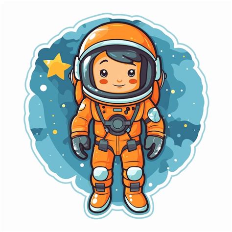 Astronauta Per Bambini E Clipart Di Illustrazione Dello Spazio