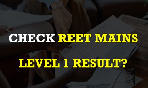 REET Mains Level 1 Result 2023 Result Announced