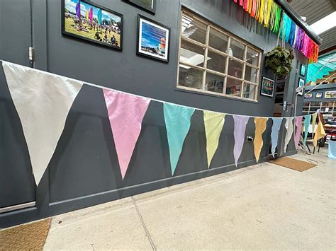 Oversized Pastel Satin Bunting 10m The Event Flag Hire Company Ltd