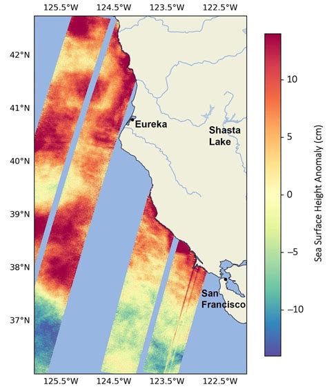 Satellite Spots Marine Heat Wave Off The California Coast Image Space