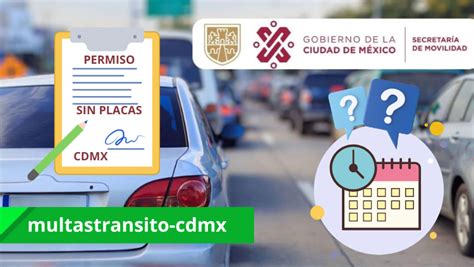 ¿qué Días No Circulan Los Permisos Sin Placas En Cdmx Multas De