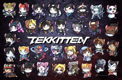 I drew all the Tekken 8 characters as cats! :D Tekkitten! : r/Tekken