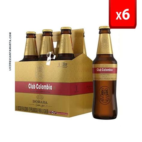 Club Colombia Dorada Botella Sixpack Licores Santa Marta