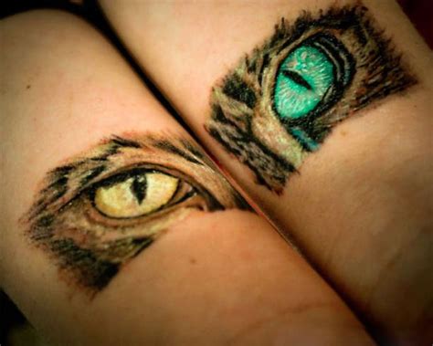 Cat Eyes Tattoo Idea