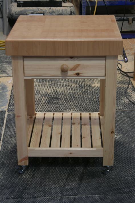 Butchers Block Trolley For Kitchens Devon Uk