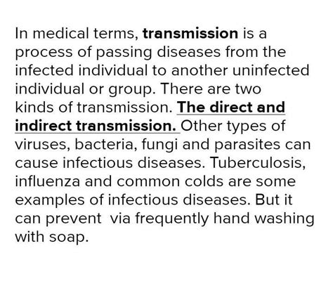 What Two Kinds Of Transmission Brainlyph