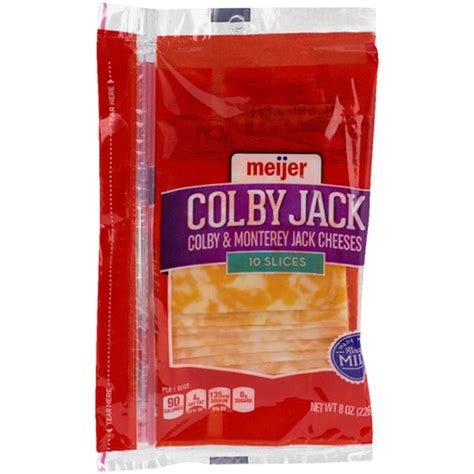 Meijer Sliced Colby Jack Cheese Oz Shipt