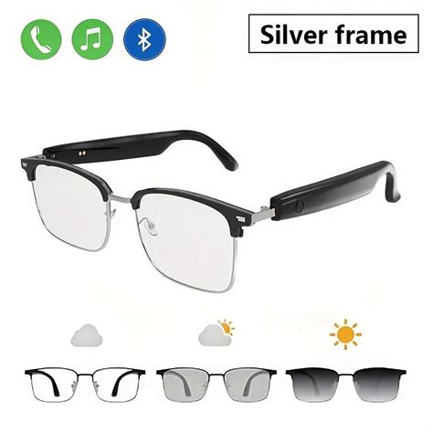 Smart Glasses with Auto-Tinting Lenses - Touch Control, HD Audio, Built