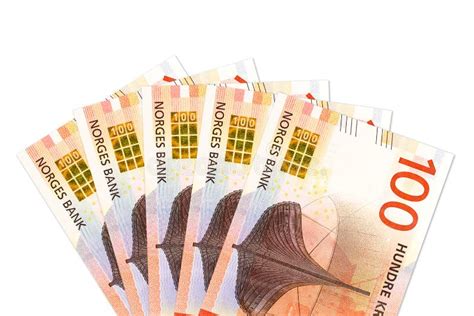 Some New 100 And 200 Norwegian Krone Bank Notes Stock Photo Image Of