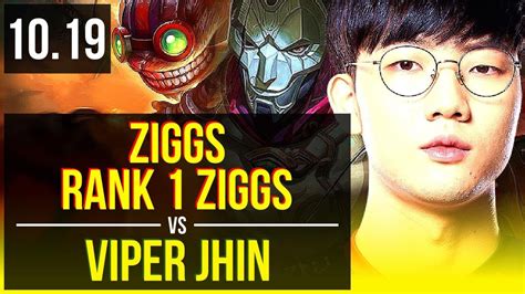 ZIGGS Lehends Pantheon Vs Viper JHIN Nautilus ADC Rank 1 Ziggs