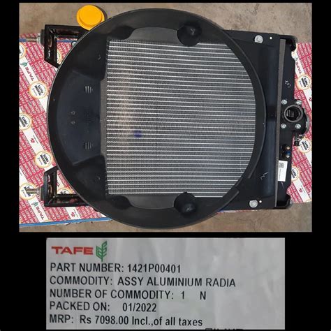 Tafe Aluminum Tractor Radiator At Rs Piece Tractor Radiator In