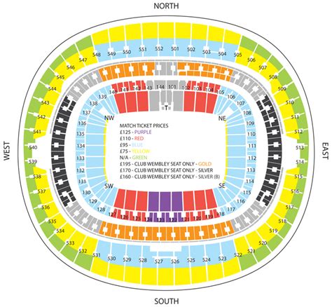 Wembley Stadium Seating Plan