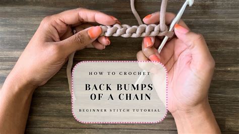 How To Crochet In The Back Bumps Of A Chain YouTube