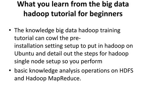 Hadoop Essence The Beginners To Hadoop 3