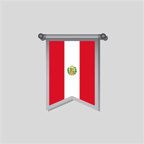 Premium Vector Illustration Of Peru Flag Template