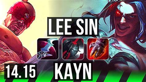 LEE SIN Vs KAYN JGL 12 2 17 65 Winrate Legendary EUW Master