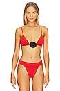 WeWoreWhat Cooper Bikini Top In Barn Red REVOLVE