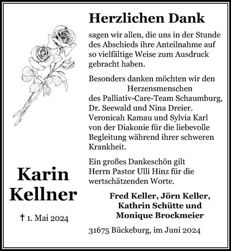 Traueranzeigen Von Karin Kellner Trauer Anzeigen De