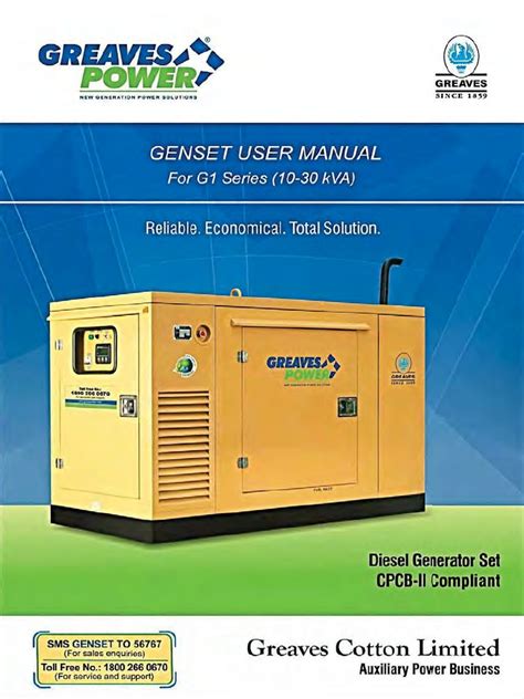 User Manual-20kVA Genset PDF | PDF | Nature