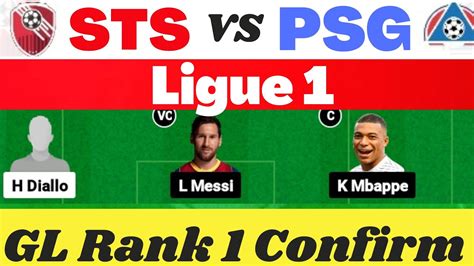 Sts Vs Psg Dream Team Sts Vs Psg Dream Prediction Sts Vs Psg