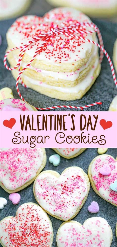 Valentine Sugar Cookies With Vanilla Icing Recipe Sugar Cookies