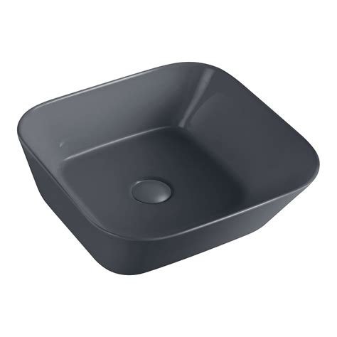 Kerovit By Kajaria Basin Matte Black Wash Basin