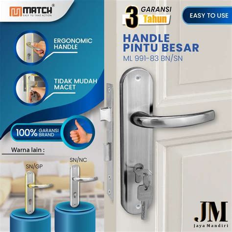 Jual PAKET KOMPLIT Set Kunci Pintu Gagang Pintu Ukuran Besar Handle