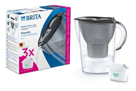 Brita Pack Carafe Filtrante Marella Cool Grey Maxtra Pro All In