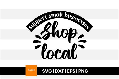 Support Small Business Shop Local Svg Illustration Par Maumo Designs