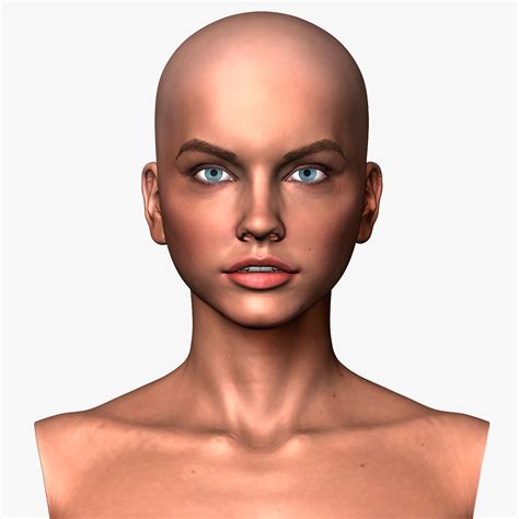 Woman Head 3d Model 59 Ztl Ma Obj Free3d