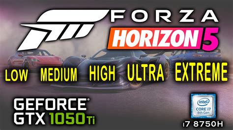 GTX 1050 Ti In Forza Horizon 5 FH 5 Benchmark All Graphics Setting