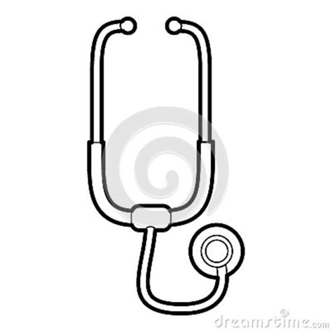 Medical Stethoscope Icon Outline Style Stock Vector Illustration Of