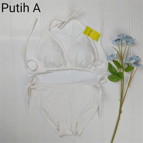 Jual ART M N NEW Bikini Segitiga Ikat BI Bikini Set Baju Renang Bikini Pantai Shopee Indonesia