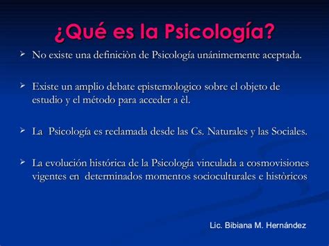 Qué Es La Psicología