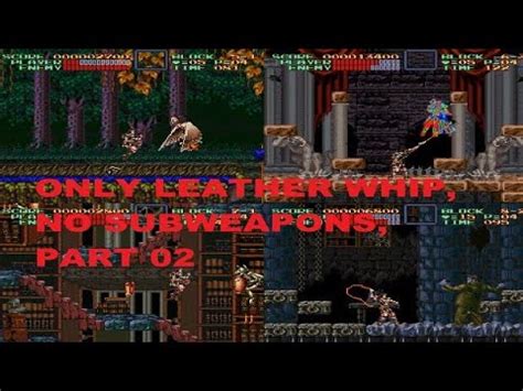 Castlevania IV SNES Challenge Only Leather Whip No SubWeapons